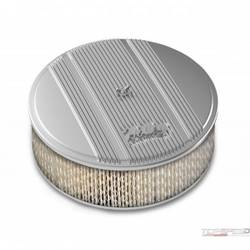 HOLLEY AIR CLNR  FINNED  W/14X4 PAPER FLTR  POL