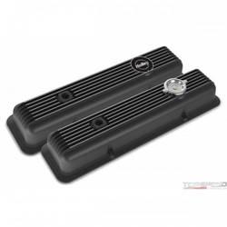 SBC MUSCLE SERIES VALVE COVERS FINNED GLOSS BLACK