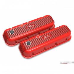 BBC HOLLEY VALVE COVERS FINNED NON-EMIS
