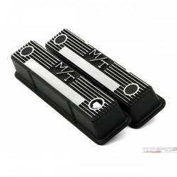 VALVE COVER  M/T SBC  BLACK KRINKLE