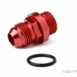 FUEL INLET FITTING (SHORT-8 STYLE) RED