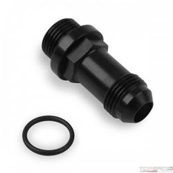 FUEL INLET FITTING (LONG-8 STYLE) BLACK