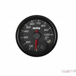 2-1/16 HOLLEY OIL PRES GAUGE-BLK