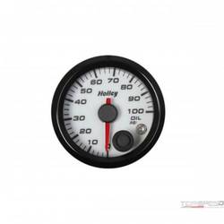 2-1/16 HOLLEY OIL PRES GAUGE-WHT