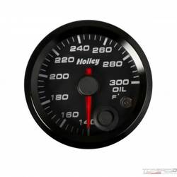 2-1/16 HOLLEY OIL TEMP GAUGE-BLK