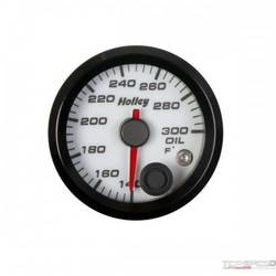 2-1/16 HOLLEY OIL TEMP GAUGE-WHT