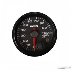 2-1/16 HOLLEY FUEL PRES GAUGE-BLK