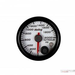 2-1/16 HOLLEY NITROUS PRES GAUGE-WHT