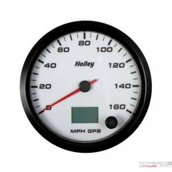 4-1/2 HOLLEY 160 GPS SPEEDO-WHT