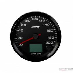 3-3/8 HOLLEY 200 GPS SPEEDO-BLK