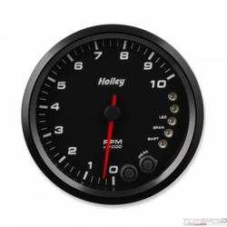 4-1/2 HOLLEY 10K TACH W/SHFT LGT-BLK