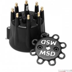 Distributor Cap MSD Style Black Chevy V8 HEI Retainer