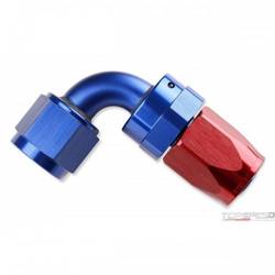 90 DEG SWIVEL HOSE END-12 RED/BLUE
