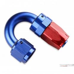 180 DEG HOSE END-12 RED/BLUE