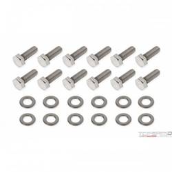 REAR COVER BOLTS-GM LS-SS POL HEX