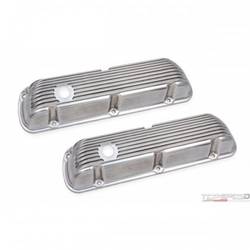 CAST ALUM V/C POLISHED, FINNED SBF