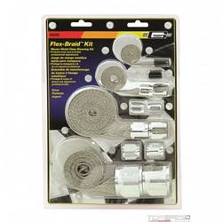 BRAIDED HOSE SLEEVE KIT-SILV