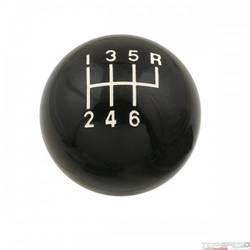 LTS KNOB, 6 SPEED CL BLK 3/8-16 UNC