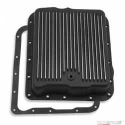 TRANS PAN GM 700R4 BLACK ALUMINUM