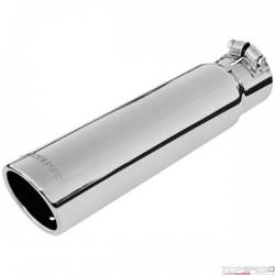 Exhaust Tip 3in Rolled SS Fits 2.5