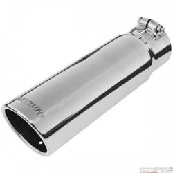 Exhaust Tip 3.5in Rolled SS Fits 3