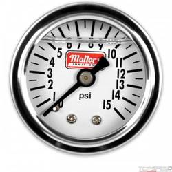 Mallory   Gage   Fuel Press  0-15psi  Mchncl