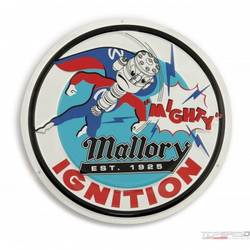 MALLORY MAN METAL SIGN  12in.DIAM