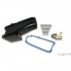 OIL PAN KIT 7QT BLACK FINISH 86 02 SBC (DRAG)