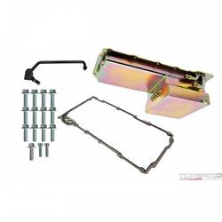 OIL PAN KIT 7QT ZINC FINISH GM LS ENGINES (DRAG)