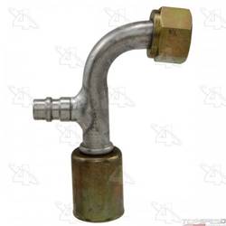 90 Degree Female Standard O-Ring Air Con Fitting with  R134a Service Port