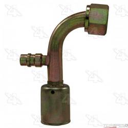 90 Degree Female Standard O-Ring Air Con Fitting with  R134a Service Port
