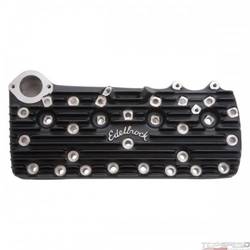 1 PR CYL HEAD FORD FLATHEAD 49-53 STD CHAMBER SCRIPT LOGO SATIN BLACK