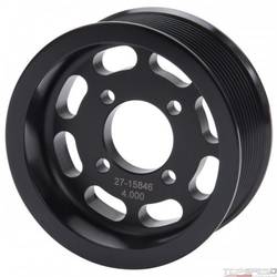 PULLEY TVS 10 RIB 4.000in. BLK ANODIZED