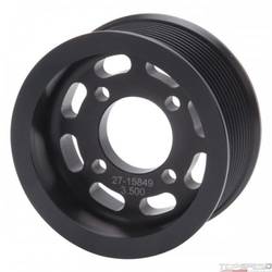 PULLEY TVS 10 RIB 3.500in. BLACK ANODIZED