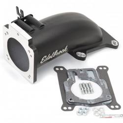 EFI INTAKE ELBOW ULTRA LOW PROFILE UNIVERSAL 90MM TB TO 4150 FLANGE LS1 W/BLK MI