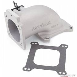 EFI INTAKE ELBOW LOW PROFILE UNIVERSAL 90MM TB TO 4150 FLANGE