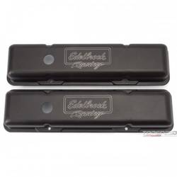 V/C VICTOR SERIES SBC LOW PROFILE DIE CAST VALVE COVERS W/BLK POWDER COAT TEXTUR