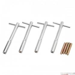 V/C HOLD DOWN KIT T-BAR 1/4-20 THREAD 5in. LONG CHROME (SET OF 4)