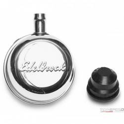 Signature Series Chrome Round push-in Breather with 90DEG vent Nipple