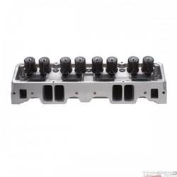 1pr. CYL HEAD E-210 SBC 64cc FOR HYD FLAT TAPPET CAM (COMPLETE PAIR)