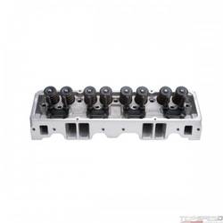 CYL HEAD SBC RPM ANGLED SPARK PLUGS 70cc FOR HYD ROLLER CAM NATURAL COMPLETE