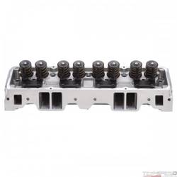 XX POLISHED (NR) SBC PERF RPM 64CC HEAD W/ANGLE PLUGS COMPLETE
