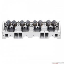 CYL HEAD SBC PERF RPM 64cc ANGLED SPARK PLUGS FOR HYD ROLLER CAM COMPLETE