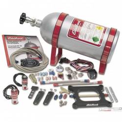 PERF NITROUS SYS W/10 LB POLISHED BOTTLE-SQRFLNG 4 BBL