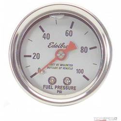 1 1/2in. GLYCERIN FILLED FUEL GAUGE 0-100 PSI