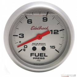 2 5/8in. GLYCERIN FILLED FUEL PRESS.GAUGE 0-15 PSI