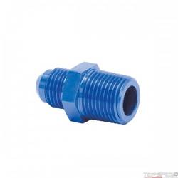 6AN X 3/8in. NPT STRAIGHT FITTING BLUE