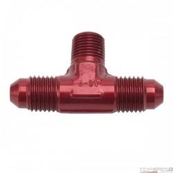 4AN X 4AN X 1/8in. NPT FLARE TO PIPE T RED