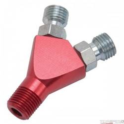 1/8in.NPT TO FLARE JET ADAPTER RED Y-FITTING