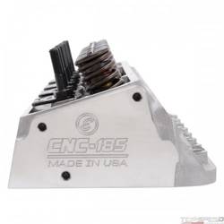 CYL HEAD SBC E-CNC 185 64cc STRAIGHT PLUG FOR HYD ROLLER CAM COMPLETE
